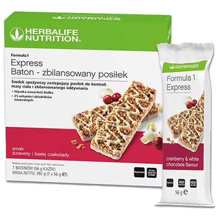 Baton Formuła 1 Express - żurawina i biała czekolada
