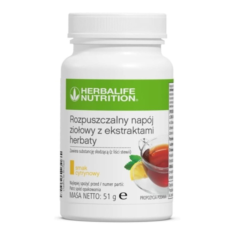 Rozpuszczalny Napój Ziołowy z Ekstraktami Herbaty - cytrynowy-51g
