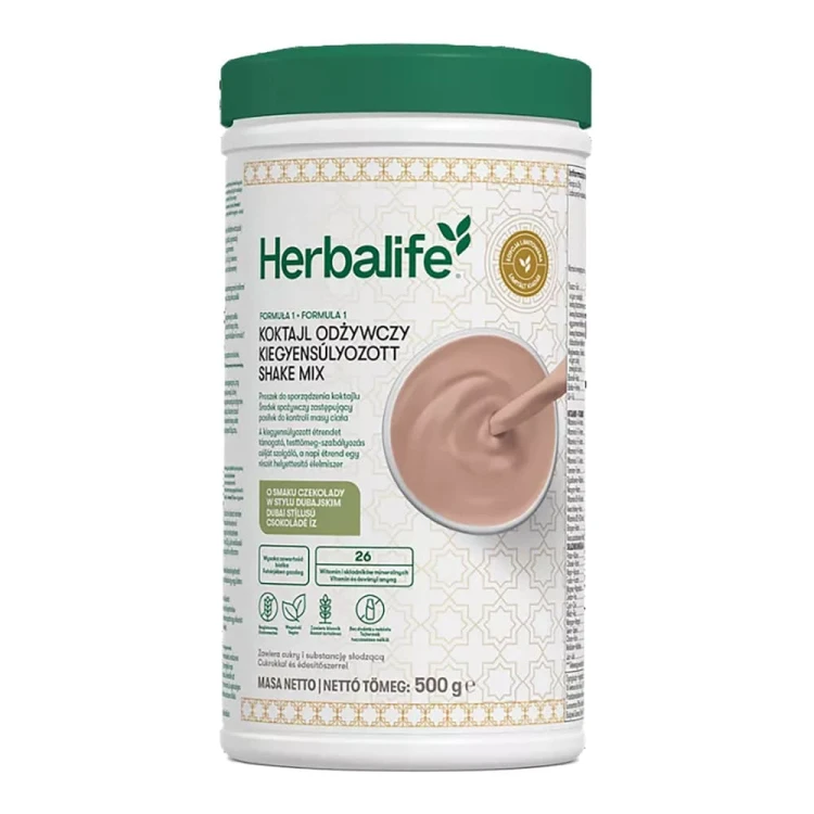 Koktajl Herbalife Formula 1 – czekolada w stylu dubajskim